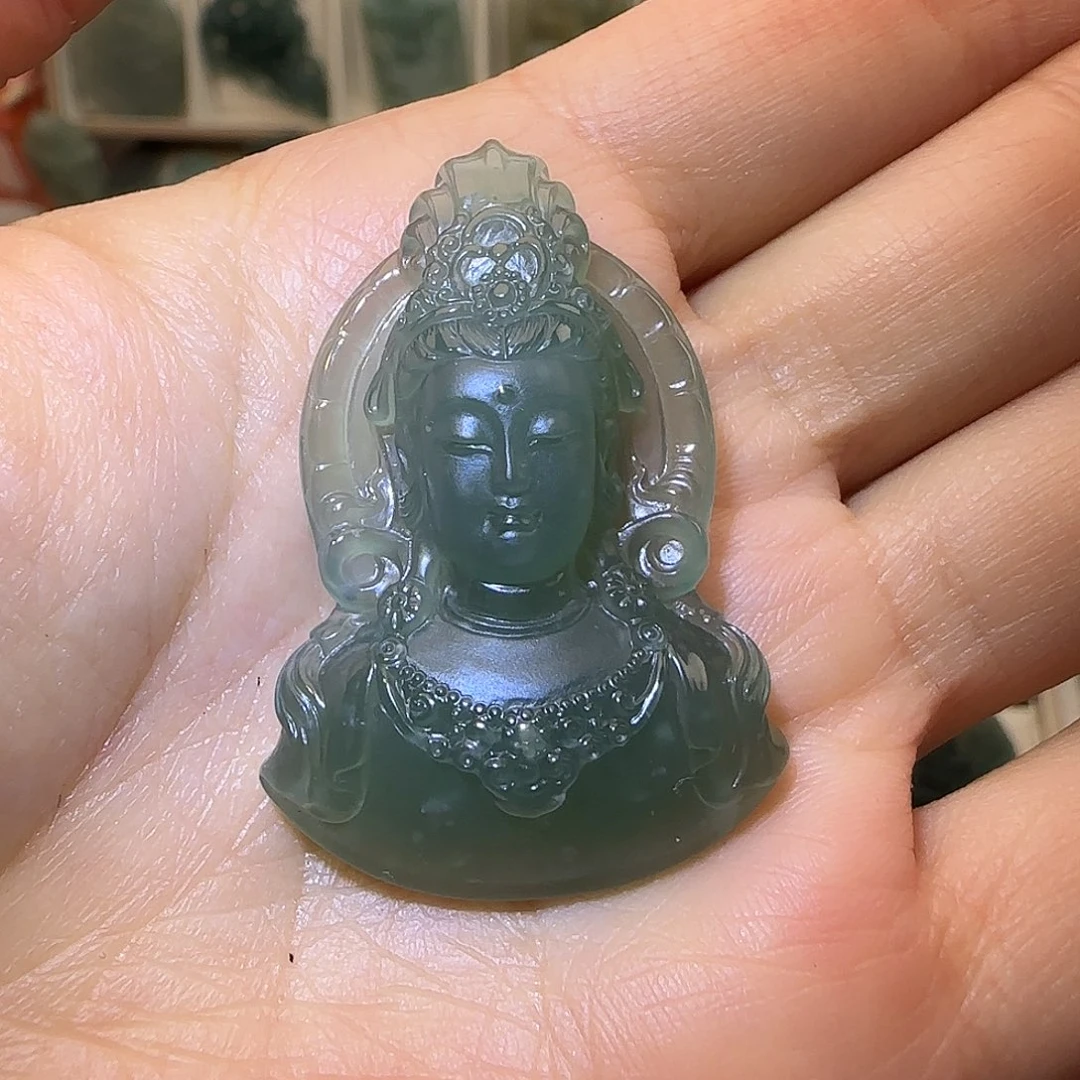 定制翡翠未镶嵌大威天龙翡翠定制