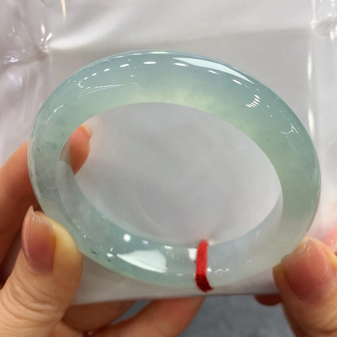 翡翠未镶嵌手镯55正圈两天鉴赏