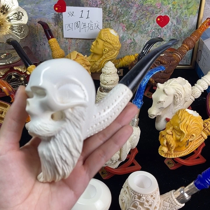 海泡石烟斗骷髅斗