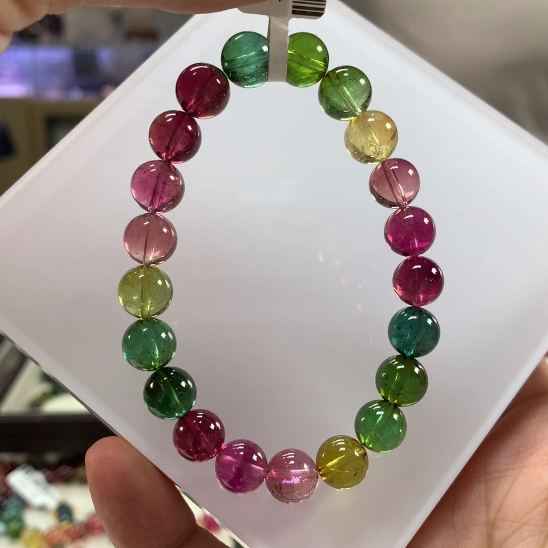 未镶嵌手链碧玺9左右