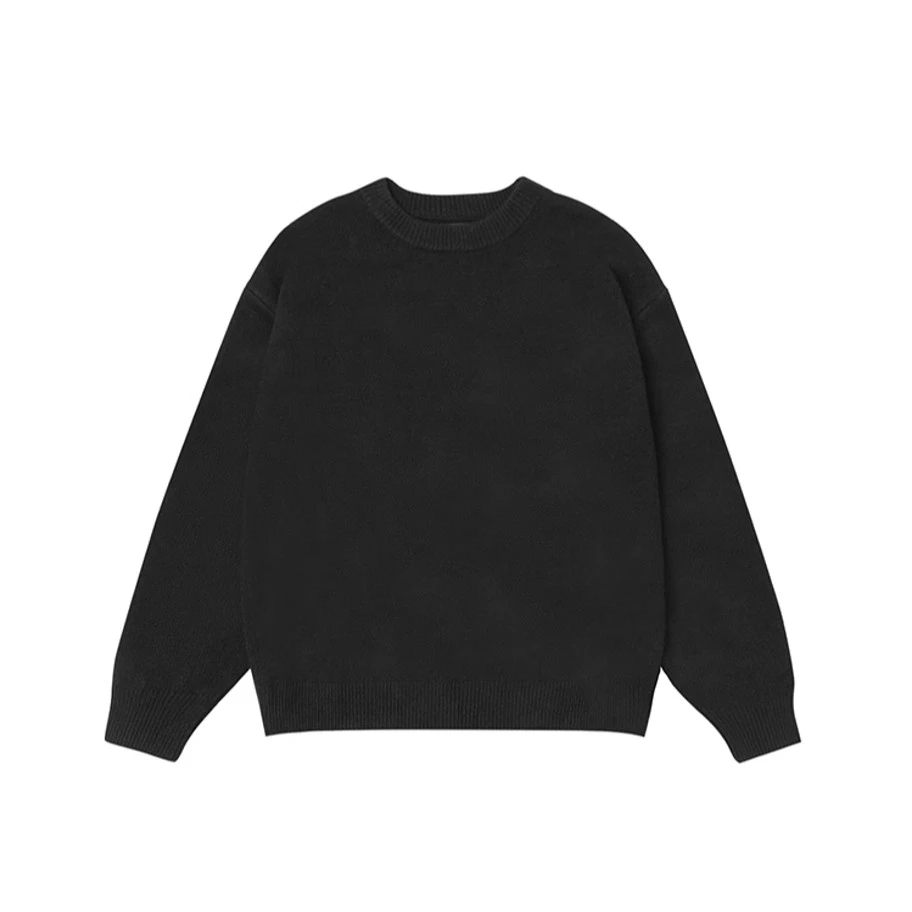 CHINISM CH纯色简约基础款圆领毛衣美式潮流宽松休闲运动4045