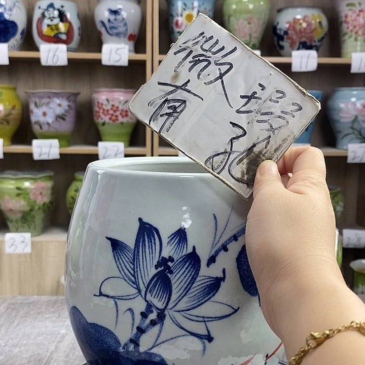 摆件15xc景德镇陶瓷花盆