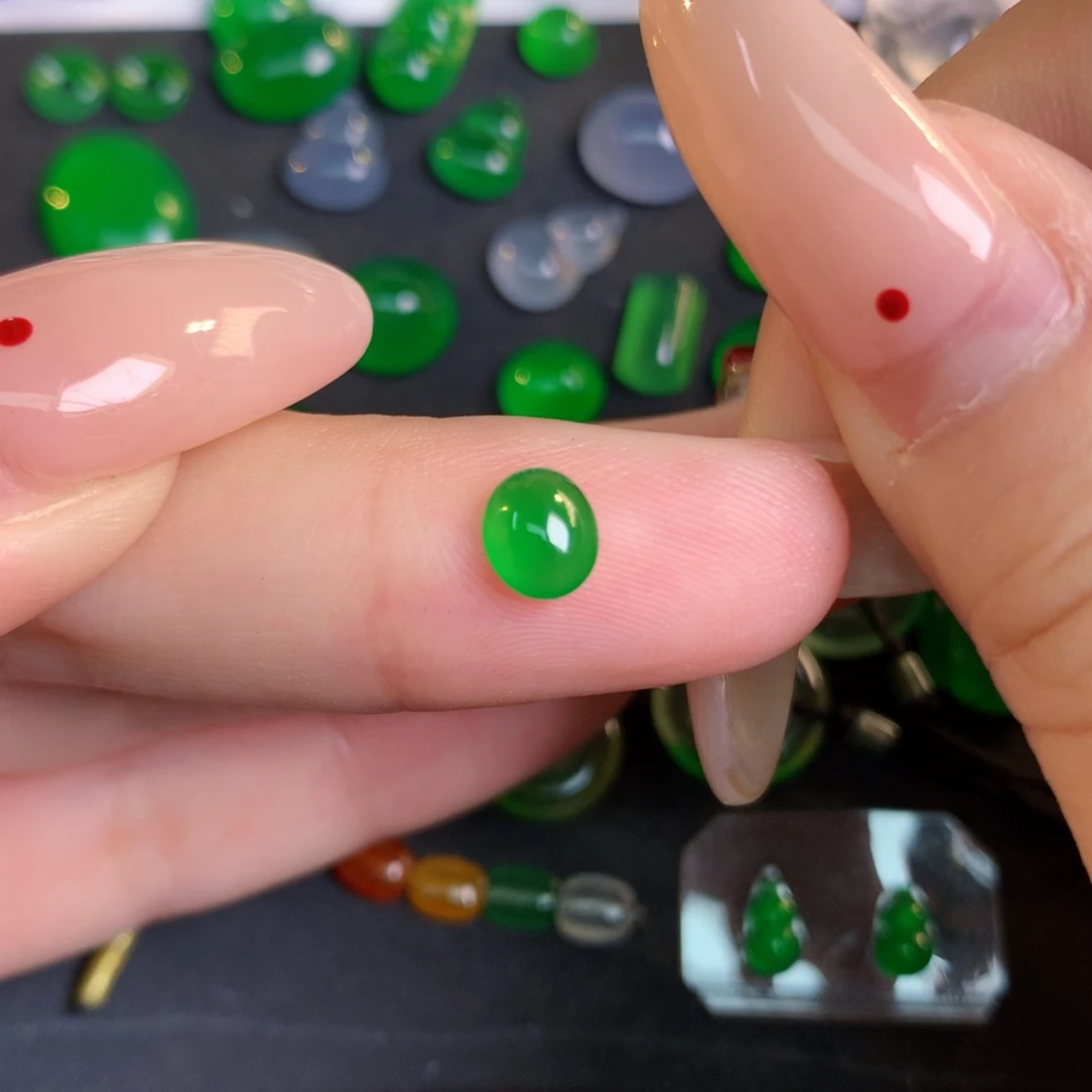 翡翠裸石翡翠翡翠5.99-5.15-2.5