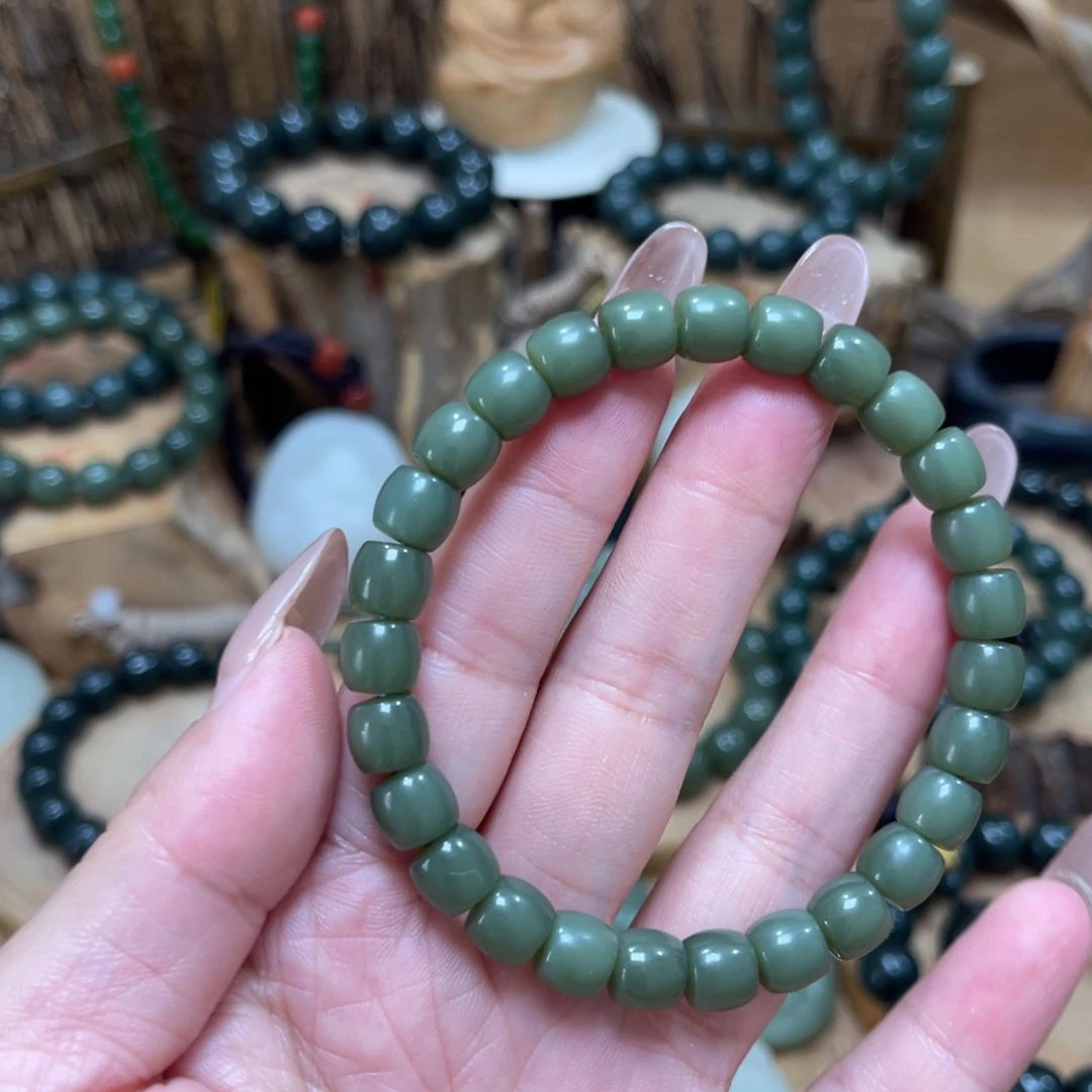 手链未镶嵌和田玉（糖玉）