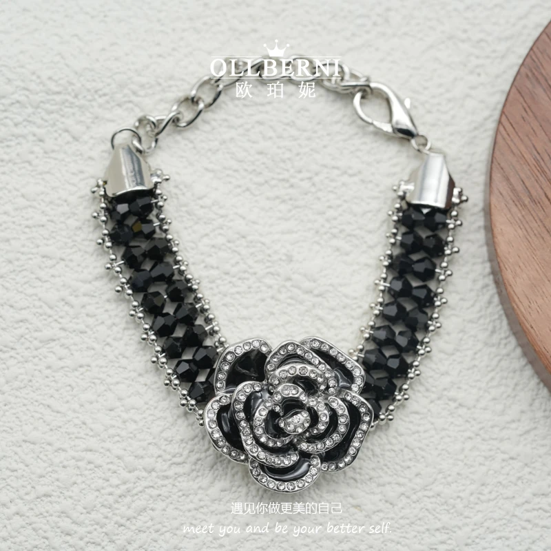 铜合金合成锆石手链 铜合金 合成立方氧化锆 女士手链-3002