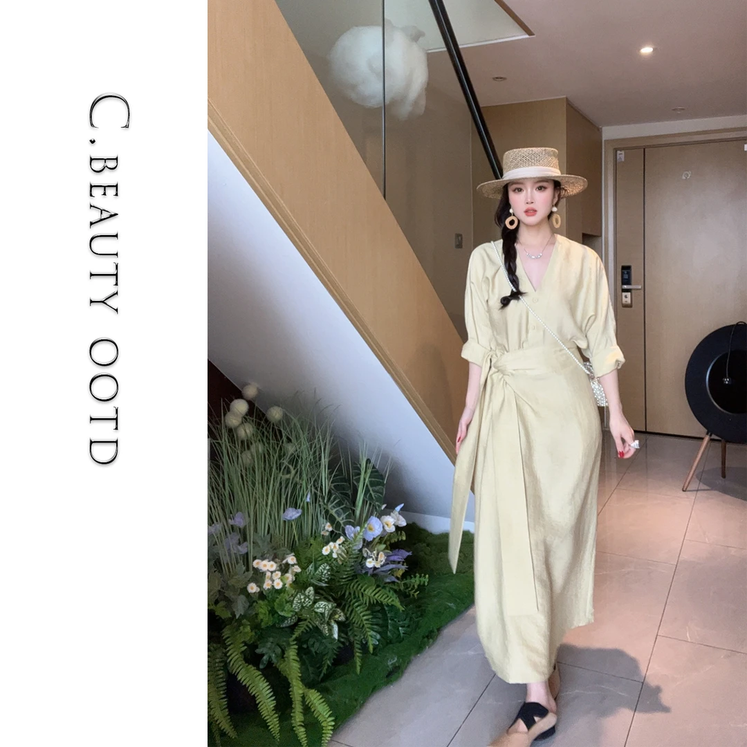 【橙子专属】INS风韩版休闲风老钱风时尚套装时尚气质收腰夏季套装