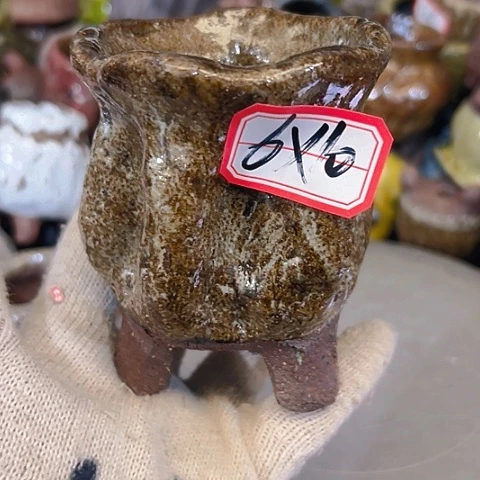 粗陶花盆手工花盆制作