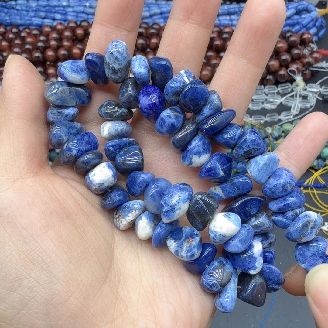 未镶嵌水晶珠宝半成品8m老款蓝纹一条