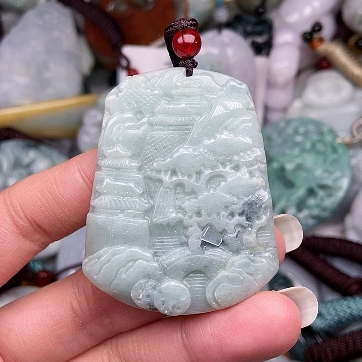 颈饰未镶嵌翡翠翡翠