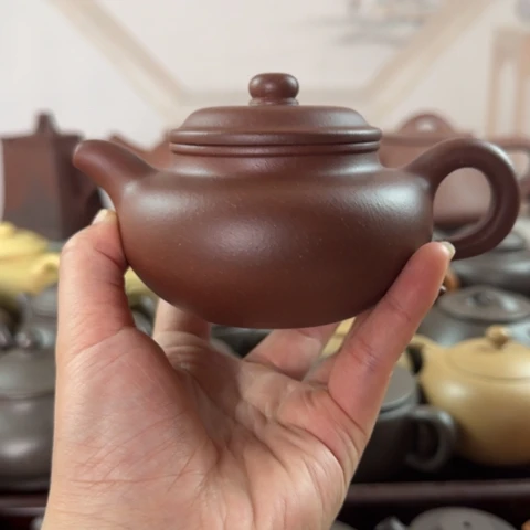 茶壶紫砂底槽清料220cc