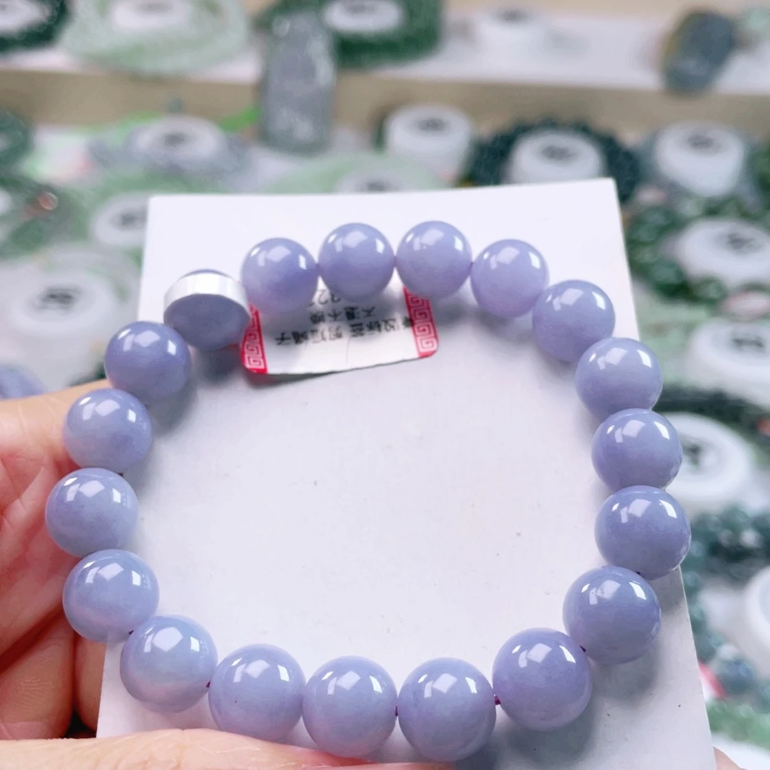 翡翠未镶嵌颈饰天然翡翠手串10.0mm左右