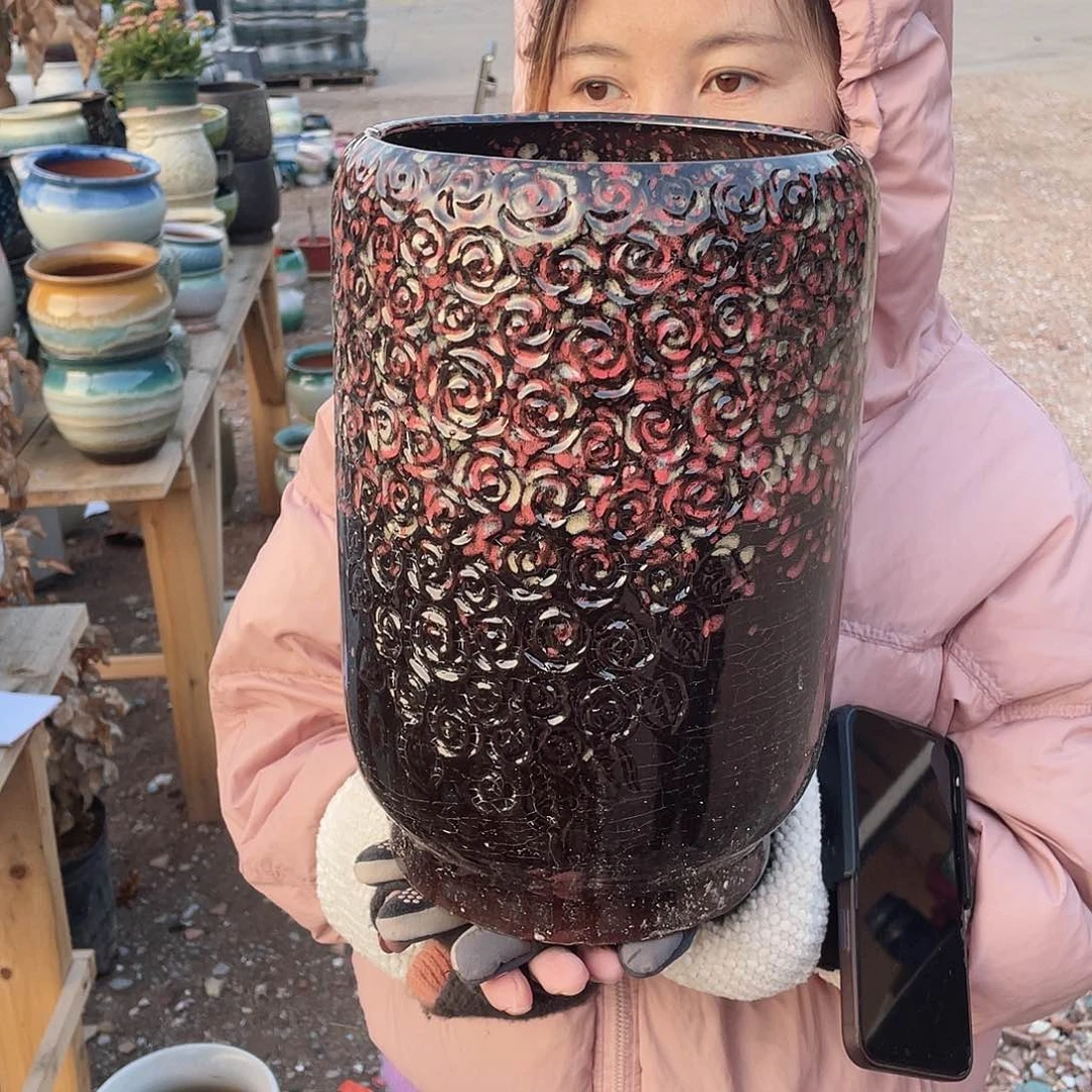 红陶王嫂花盆0204-511