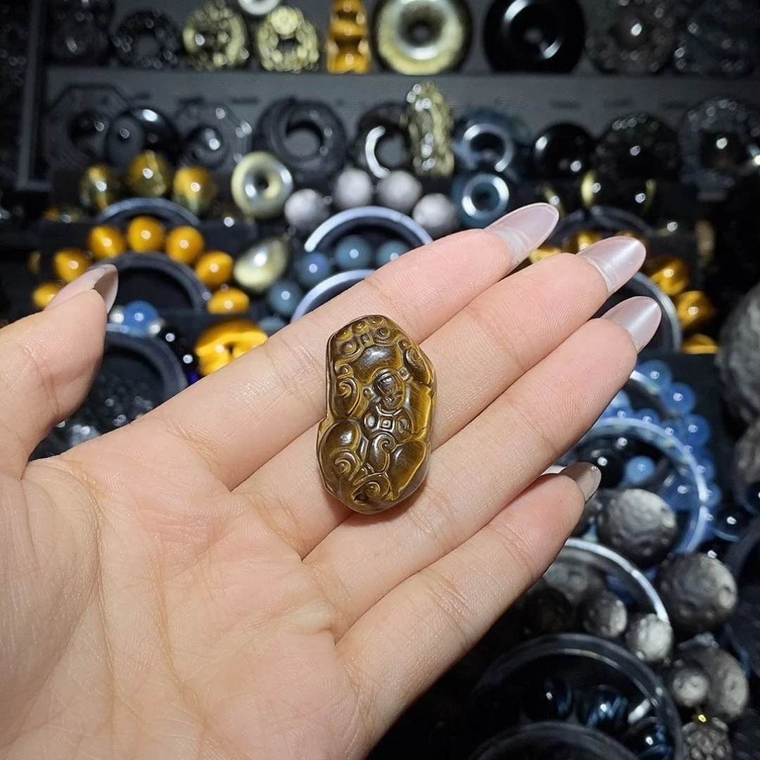 ༬***༗未镶嵌黑曜岩手链