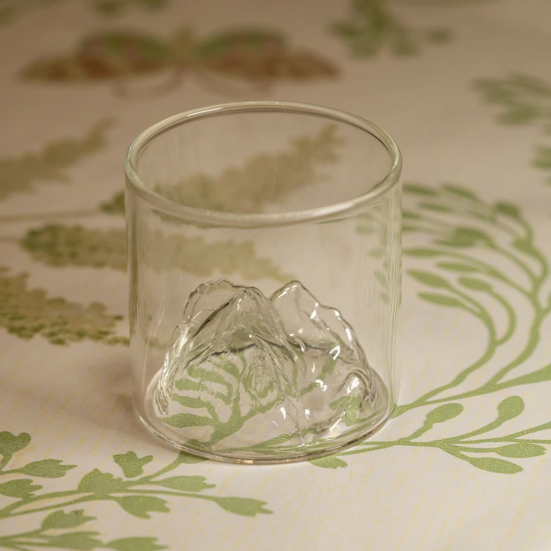 97号—玻璃观山杯藏山杯威士忌酒杯高硼硅玻璃家用水杯