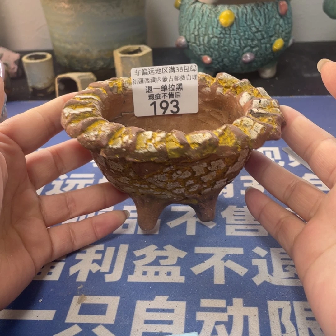 微瑕陶艺多肉花盆193