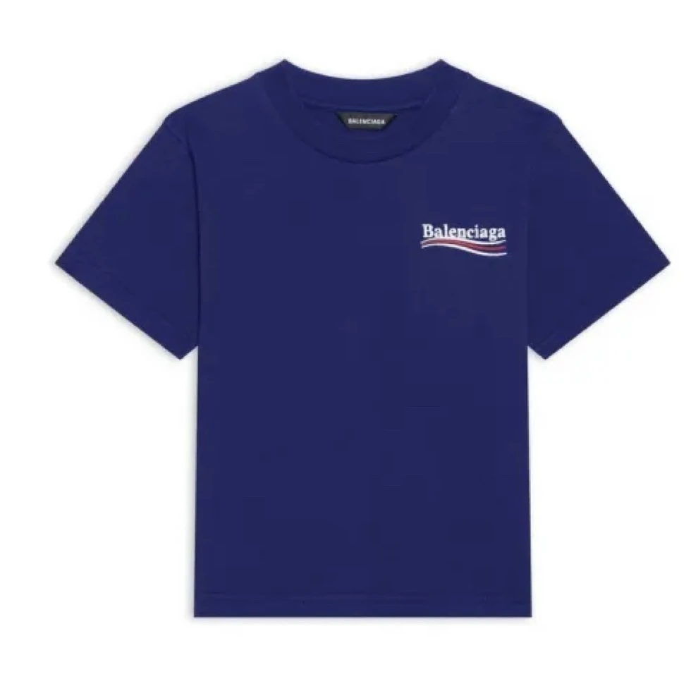 99新 Balenciaga/巴黎世家 巴黎世家蓝色可乐短袖/99新/s码