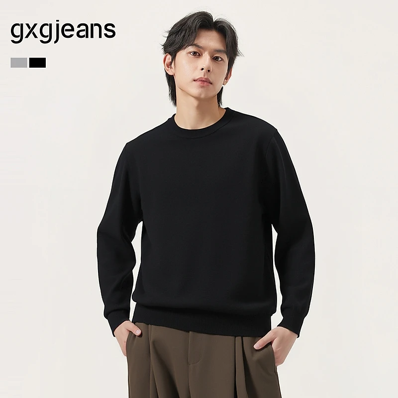 gxg.jeans男装  多色基础内搭简约打底圆领毛衣线衫男 25年秋新品