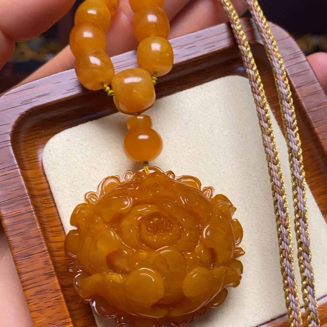 【闪购商品】蜜蜡颈饰未镶嵌项链