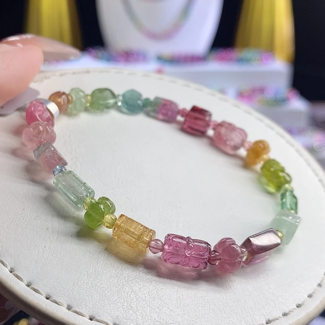 未镶嵌手链碧玺多宝