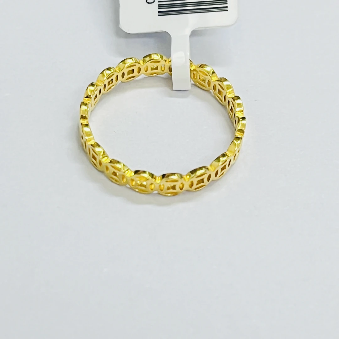 旺旺金选 足金999 铜钱戒指15#  2.13