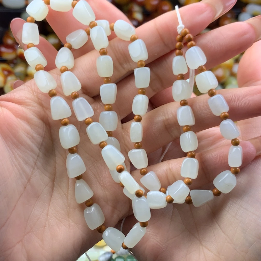 和田玉未镶嵌手链