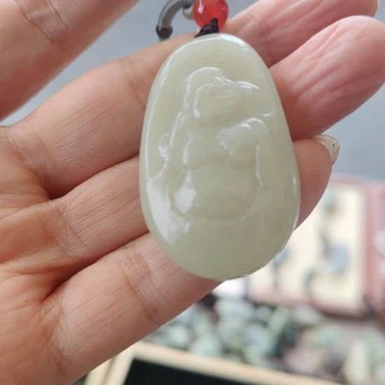 和田玉未镶嵌挂件