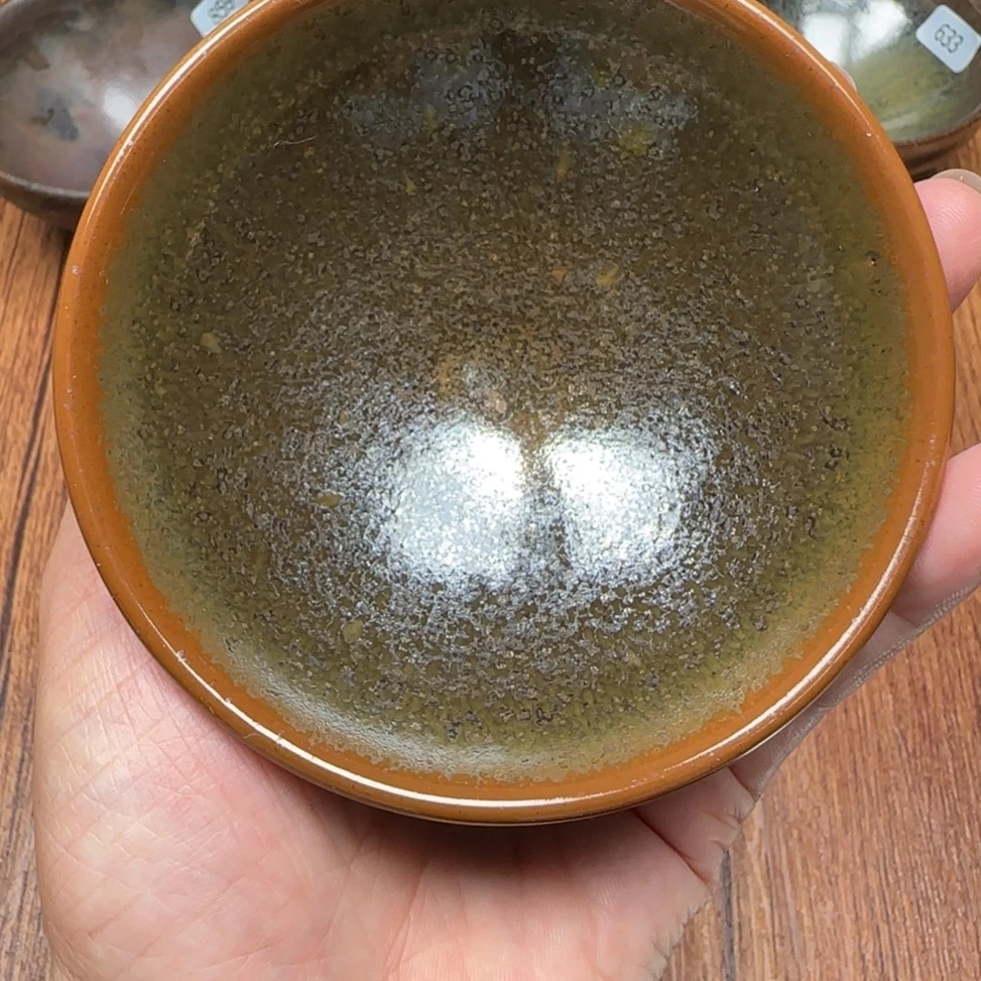 柴烧建盏茶盏茶杯940
