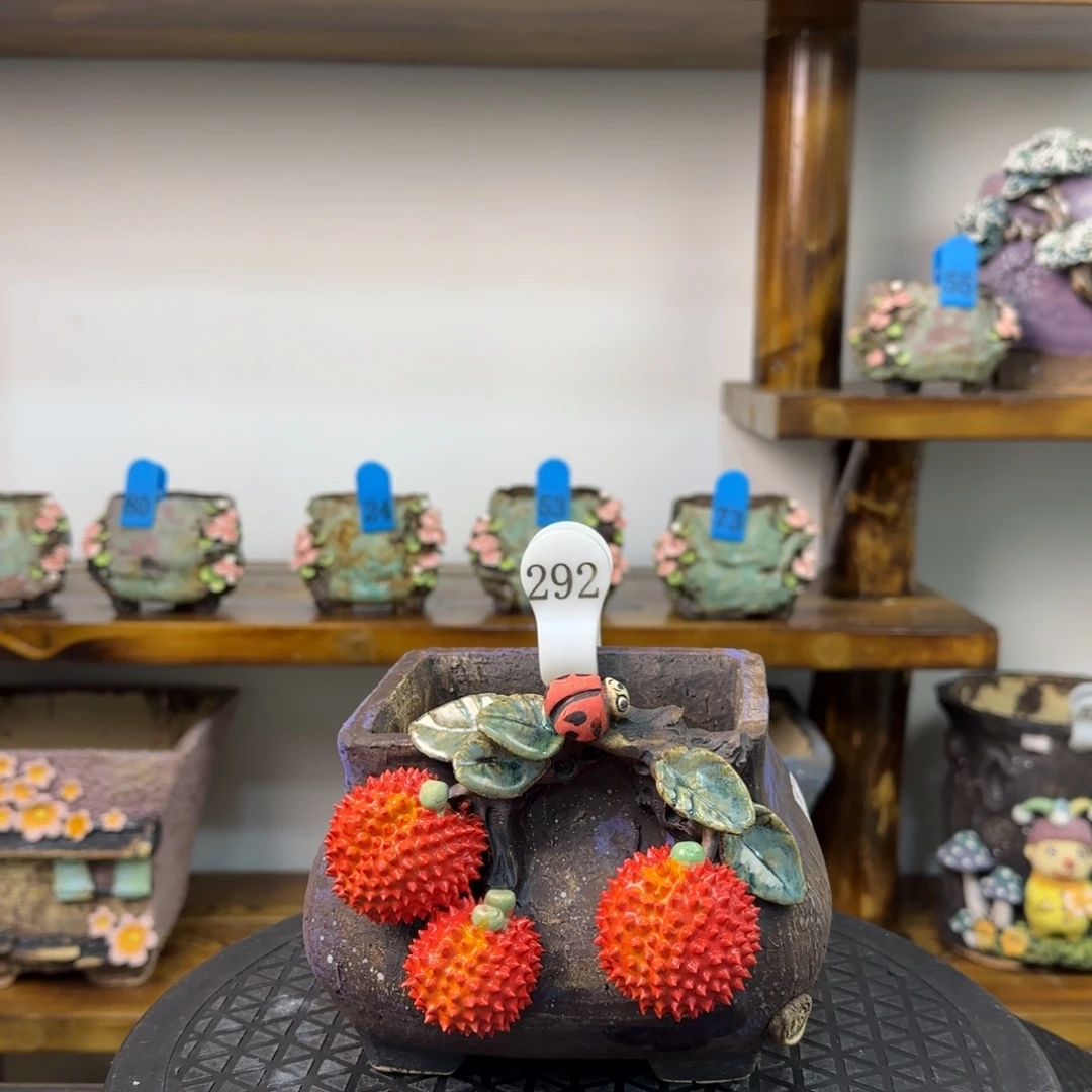 本默花器麦饭石花盆.