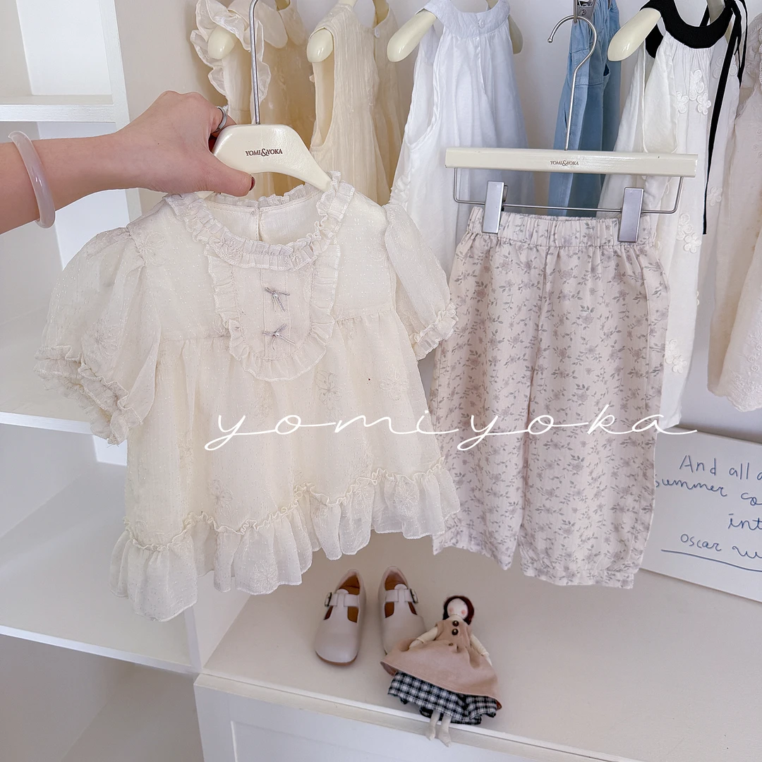 【现货】252-优米优卡-童装2025夏季新款女童娃娃衫上衣-252037