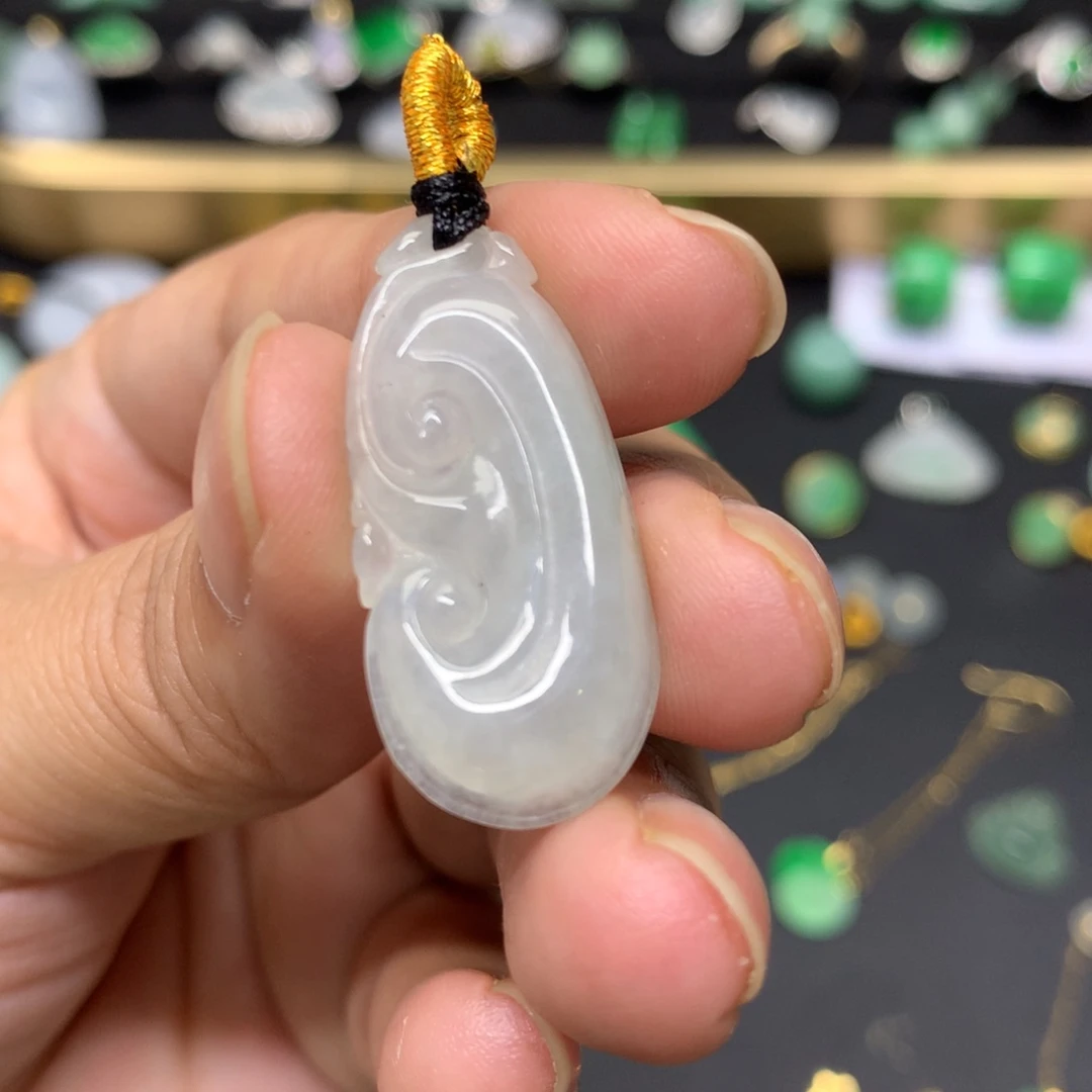 吊坠(不含链)未镶嵌翡翠有纹裂