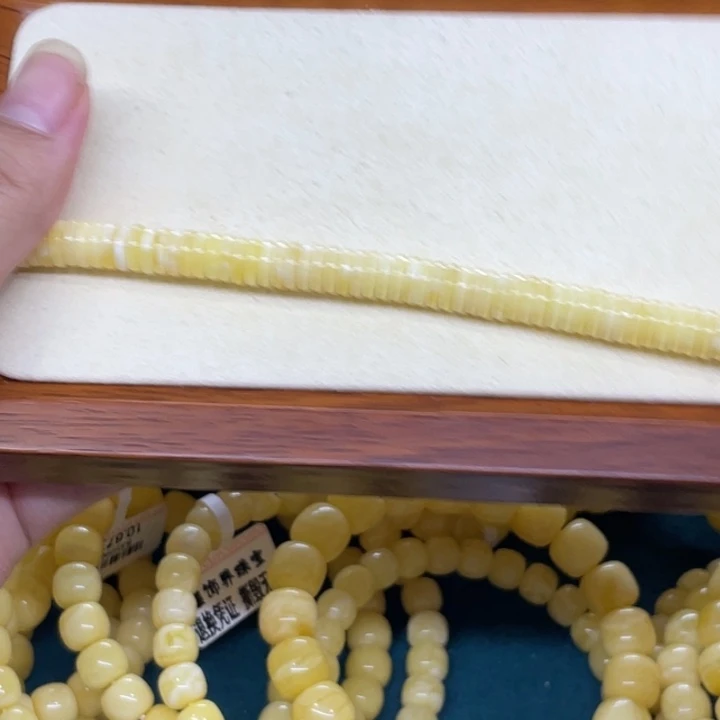 ノ***子手链蜜蜡未镶嵌八毫米21个