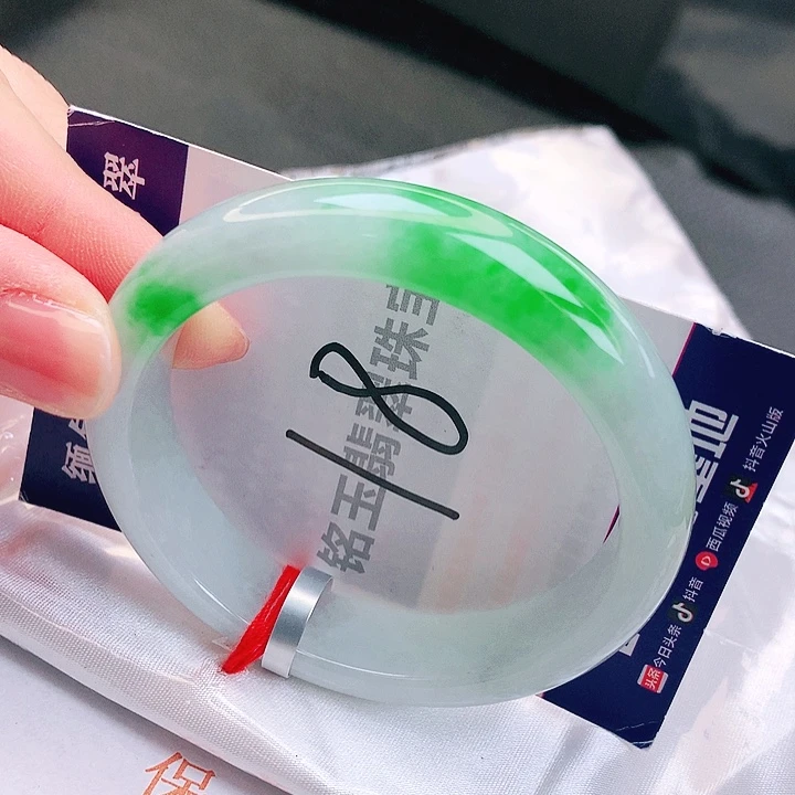 翡翠未镶嵌手镯缅甸天然a货翡翠手镯