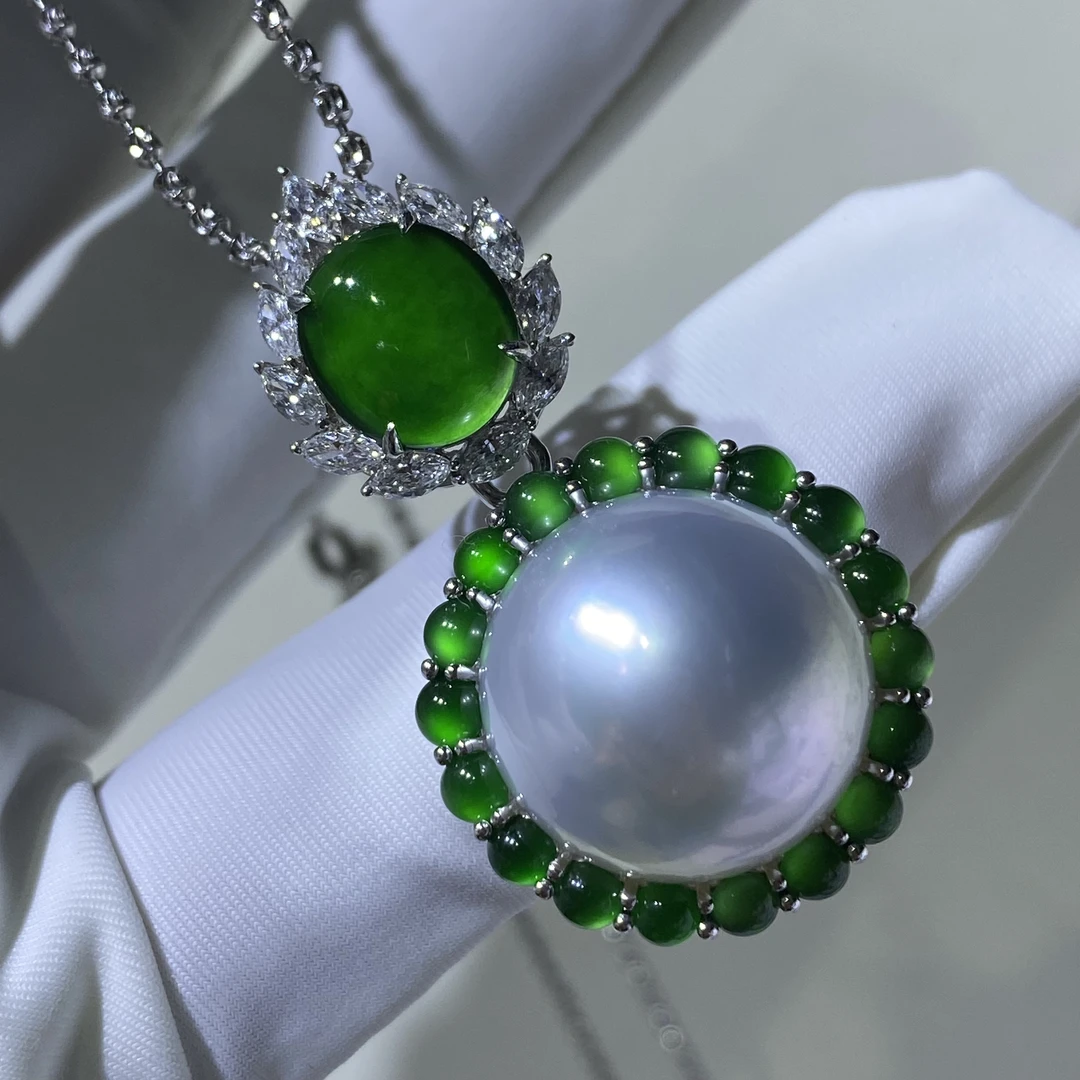 稀有点位大澳白珍珠吊坠高端简约大气 霸气十足 品味十足