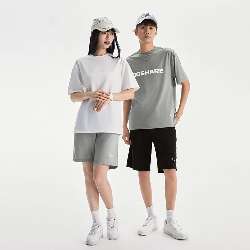 休闲运动短袖短裤套装宽松夏季情侣