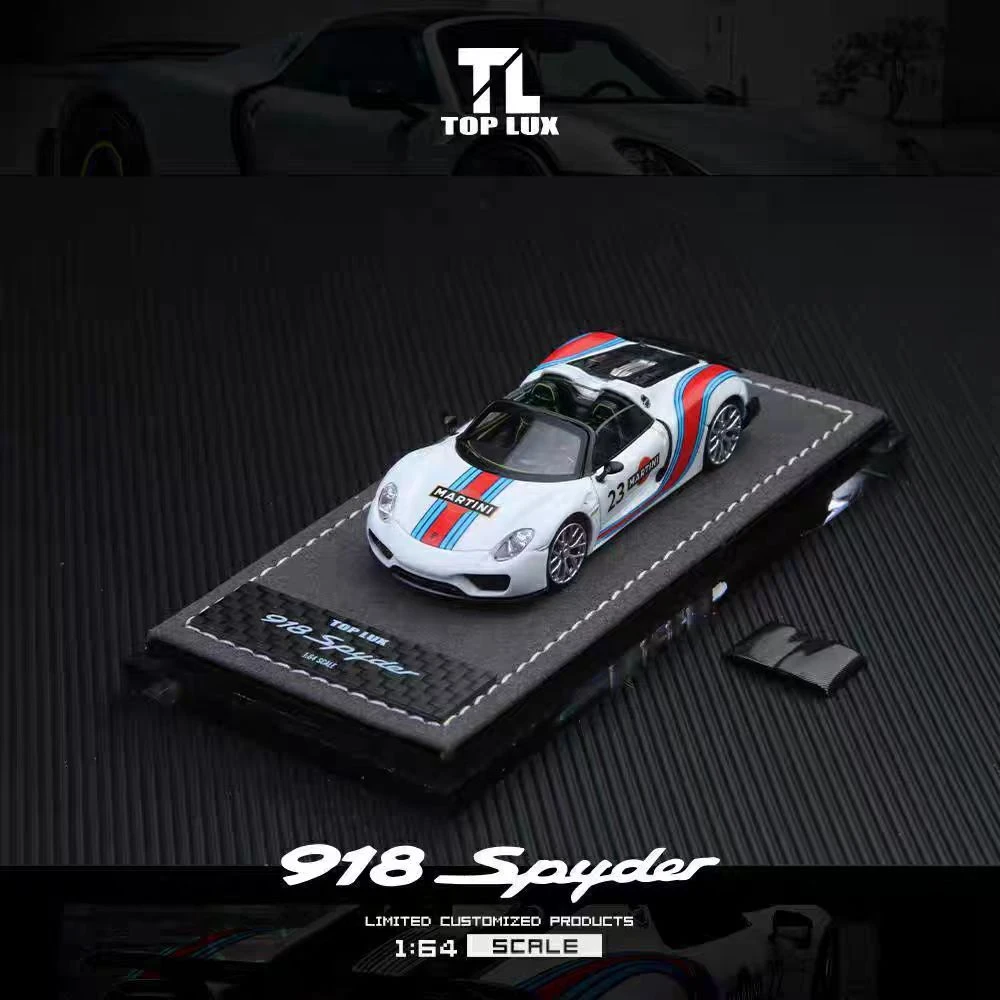TOP LUX 1:64 保时捷 918SPYDER 敞篷 合金汽车模型收藏