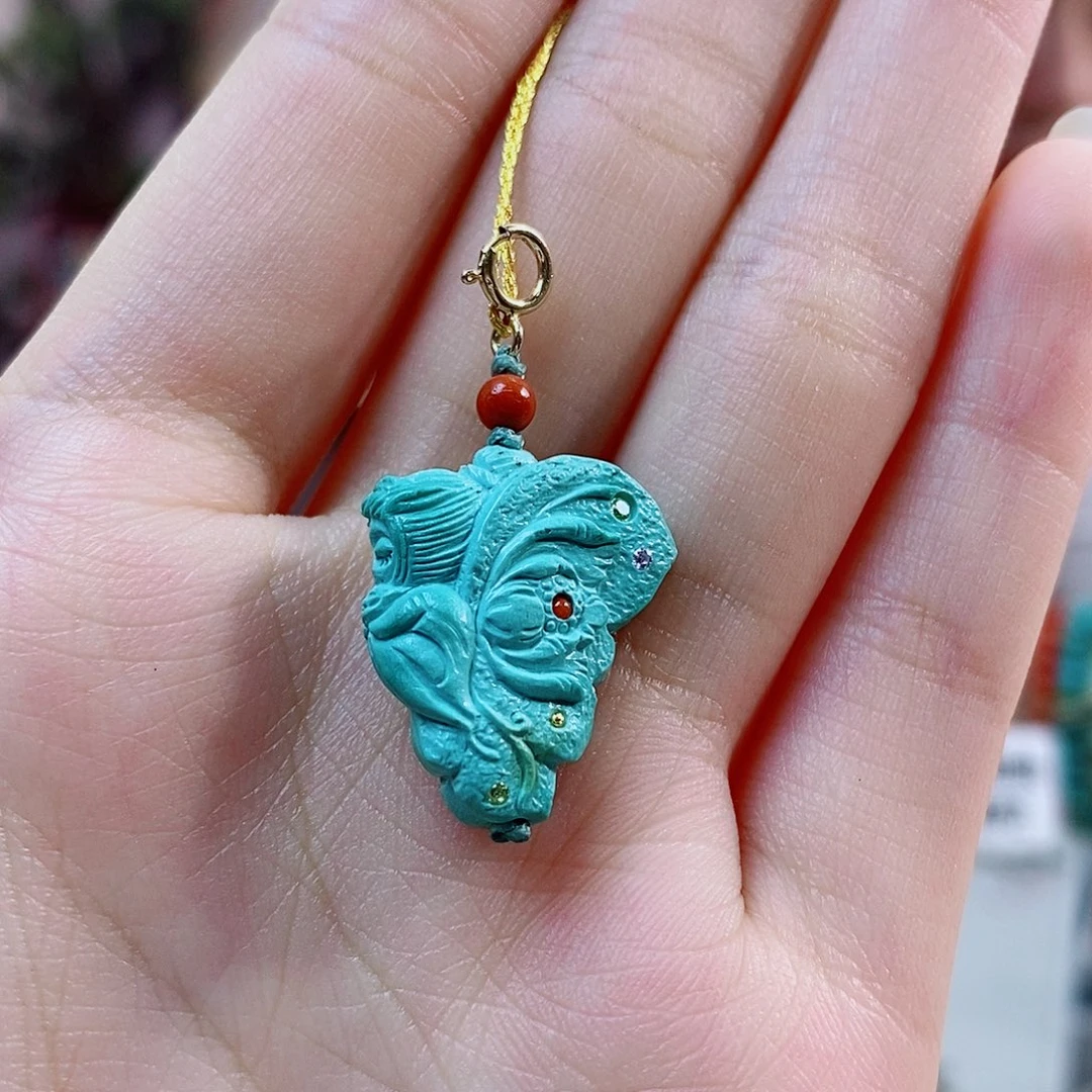 未镶嵌绿松石珠宝奇石