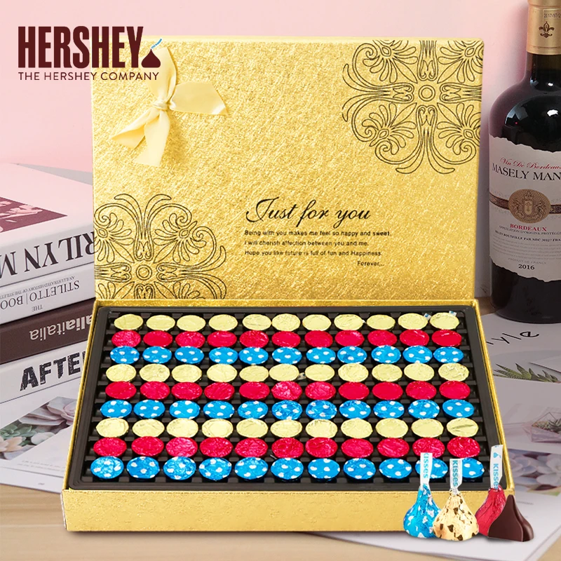 好时巧克力礼盒装Kisses送女朋友闺蜜孩子生日新年零食情人节礼物