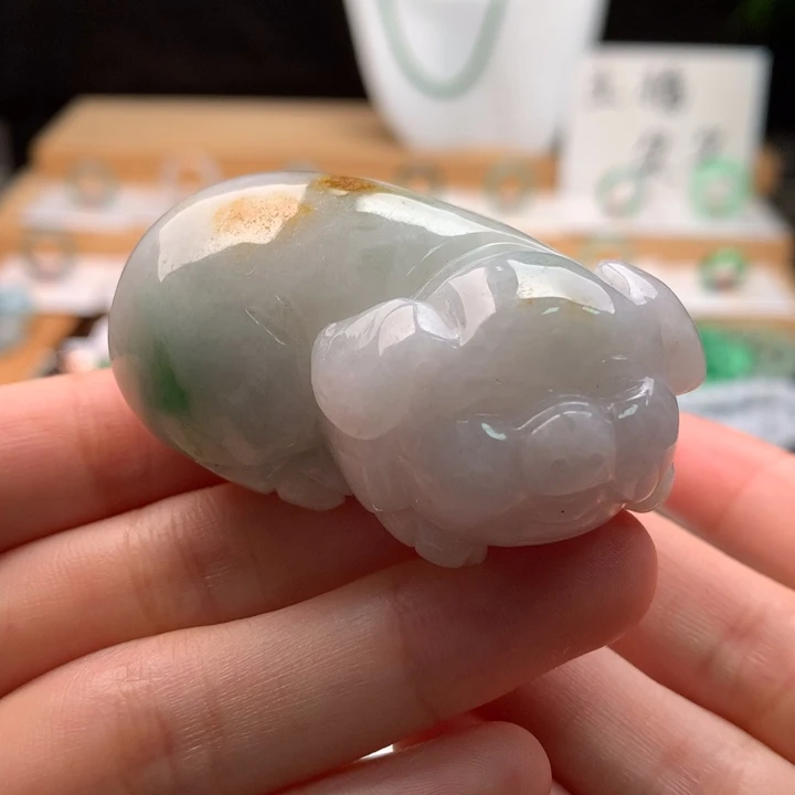 翡翠未镶嵌摆件天然缅甸A货翡翠