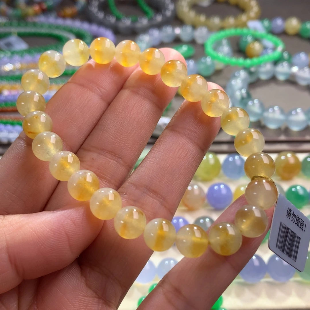 翡翠手链未镶嵌卡8