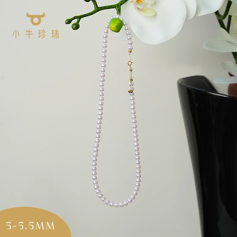 高端天然淡水小米珍珠项链（近5-6mm左右)（多样性发其一）