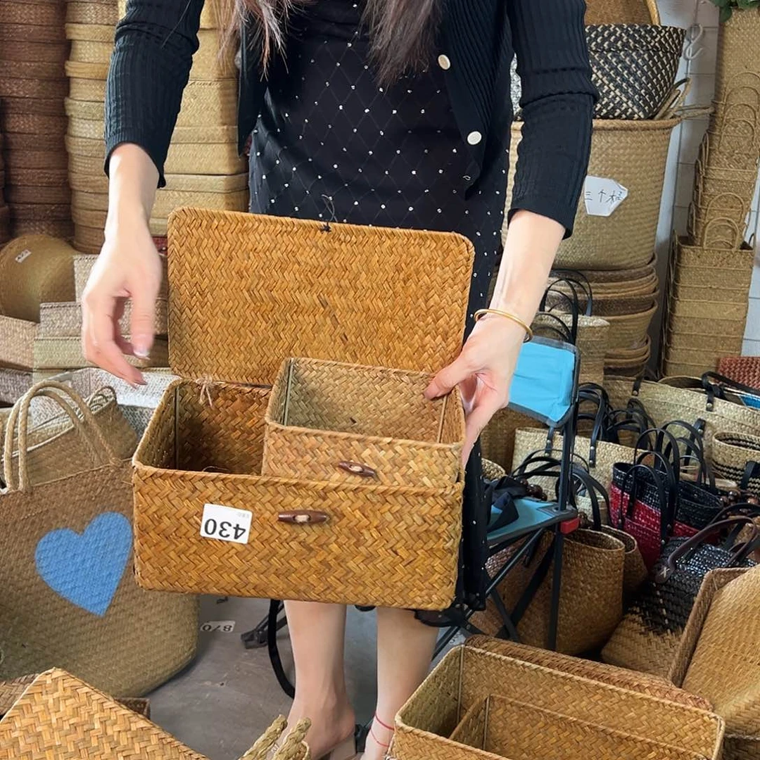 草编草编包/草编收纳盒微瑕疵