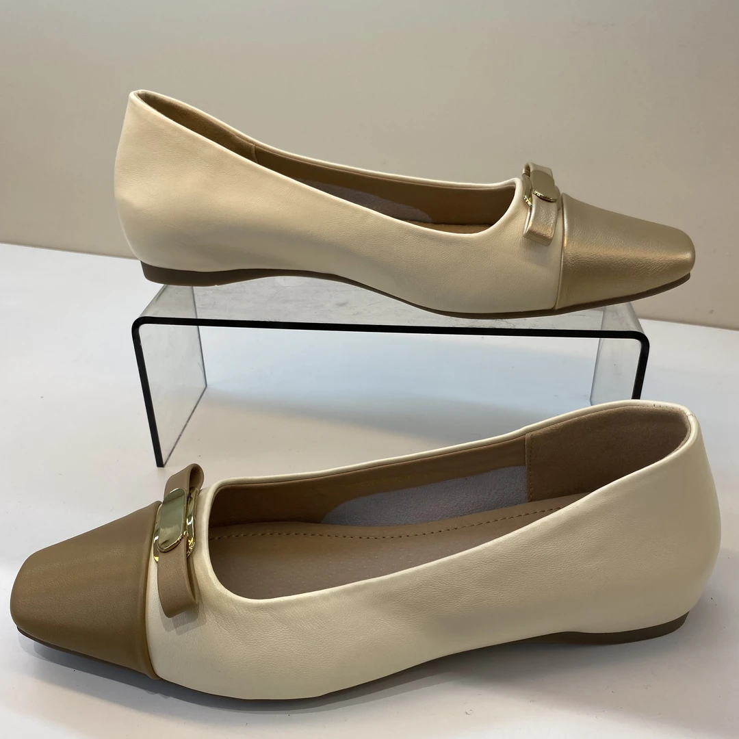 2795【春款】舒适气质时尚百搭低跟软底瓢鞋