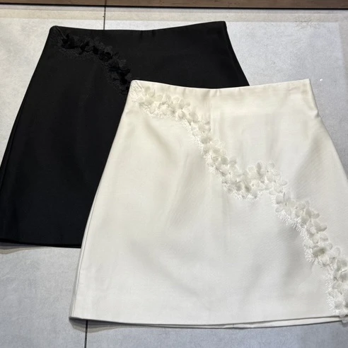 CW.MM 高腰A版显瘦气质百搭短半裙