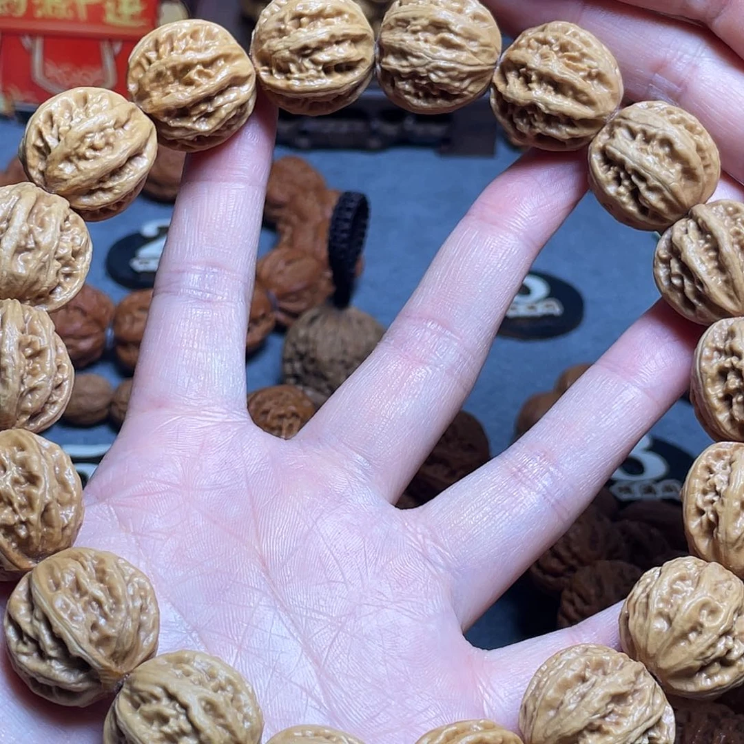 核桃?***子京八棱西瓜纹手持