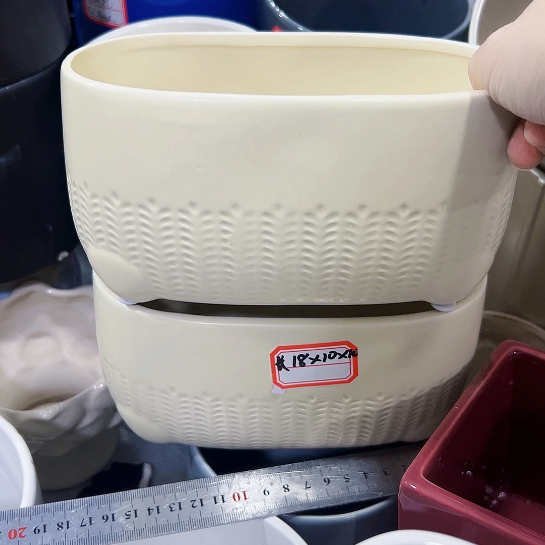 外贸尾单陶瓷花盆凑单10米包邮