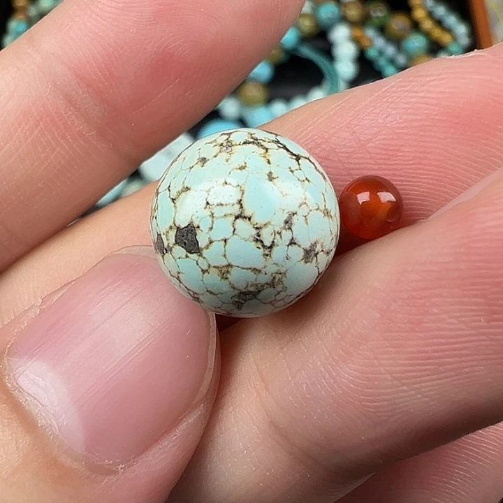 南红玛瑙未镶嵌配饰卡12.7