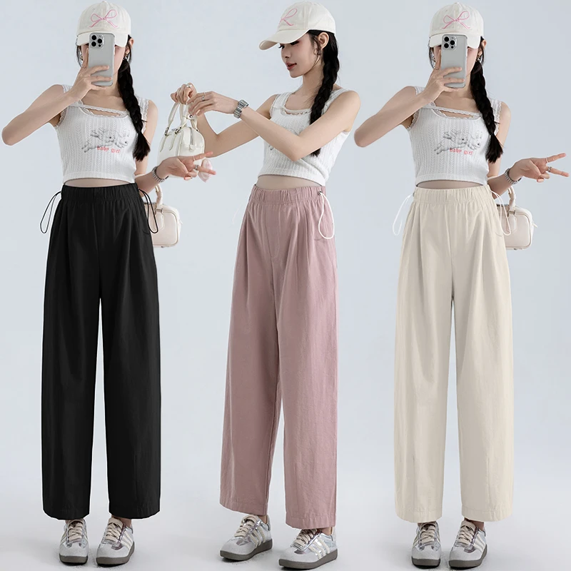 孕妇裤夏季莱赛尔九分裤小个子宽松显瘦萝卜裤外穿阔腿裤夏装薄款