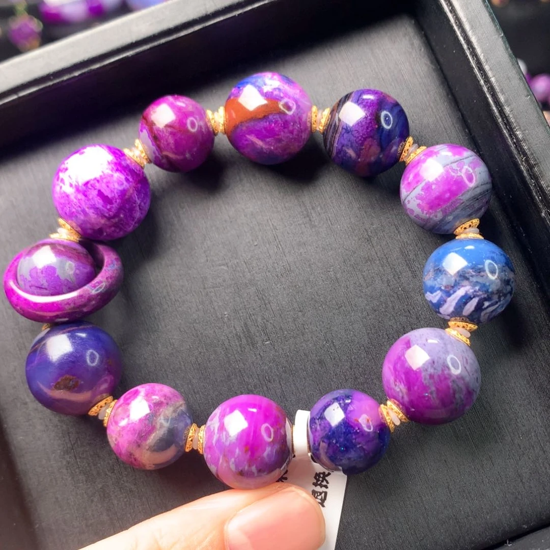 18K金镶嵌苏纪石（舒俱来）手串