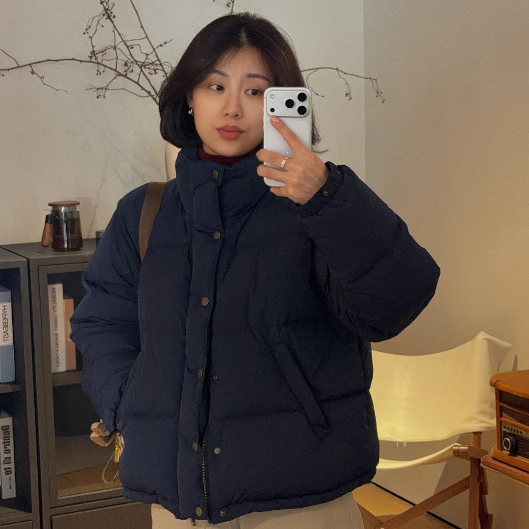 XIYE&W【复古藏蓝】面包暖绒外套