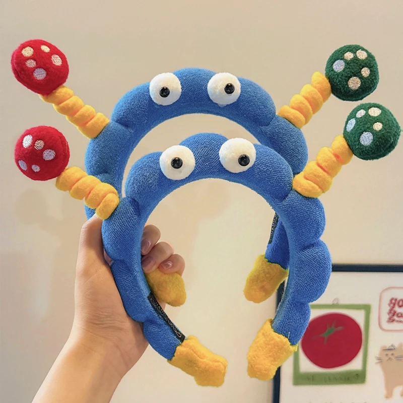 可爱大眼仔发箍女2025新款洗脸敷面膜洗漱专用束发带搞怪发卡头饰